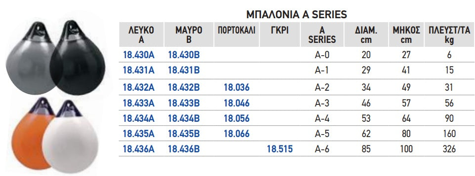 ΜΠΑΛΟΝΙ Α-5 Φ62 * 80 ΕΚ . Μονάδα μέτρησης : Τεμάχιο